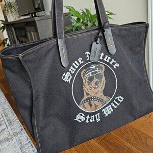 Coach Tote 42 In 100 Percent Recycled Canvas